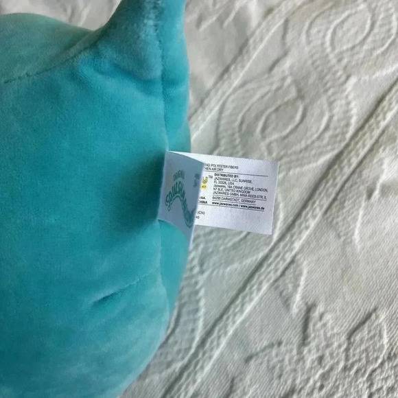 Squishmallows Avrill The Dragon 8” Kellytoy Blue Green Stuffed Animal Plush Soft - Picture 8 of 12